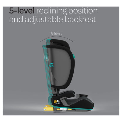 Moon Folda Go Foldable Car Seat ECE R129 i-Size with ISOFIX (Black)