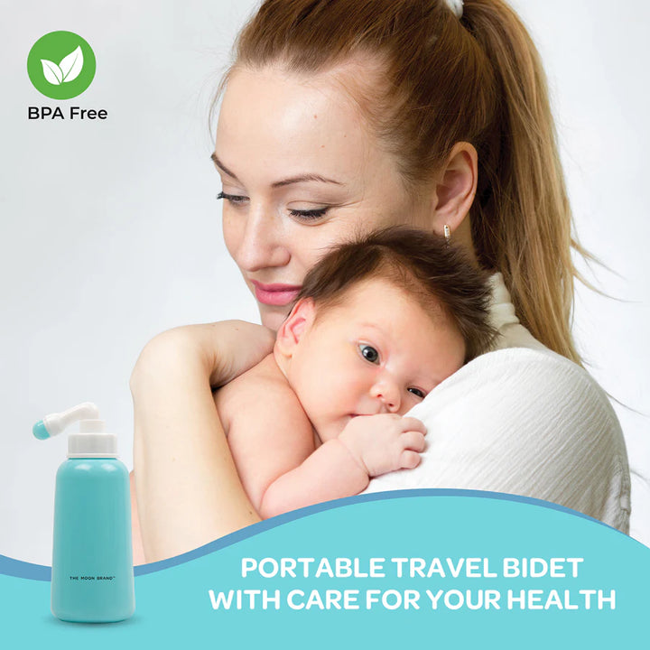Moon Perineal Wash Bottle For Postpartum Care (Blue)