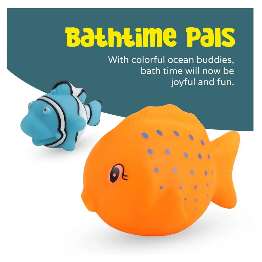 Moon Baby Bath Fish Toys 5 Pack