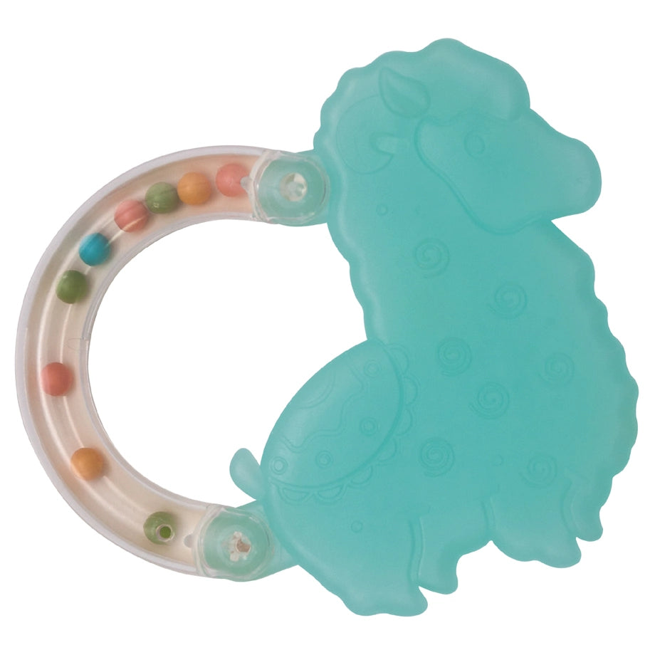 Moon Fuzzy Friends Soft Baby Rattle & Teether (Sheep)