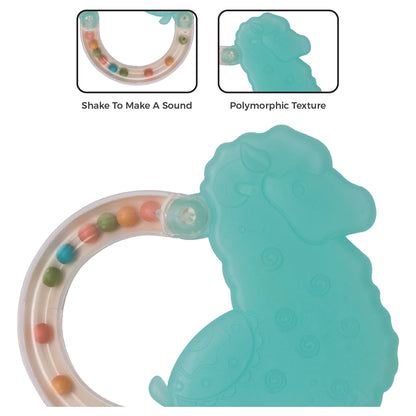 Moon Fuzzy Friends Soft Baby Rattle & Teether (Sheep)