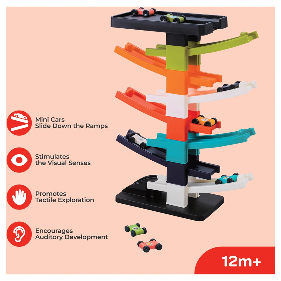 Moon Turbo Tower Car Ramp Racer Playset