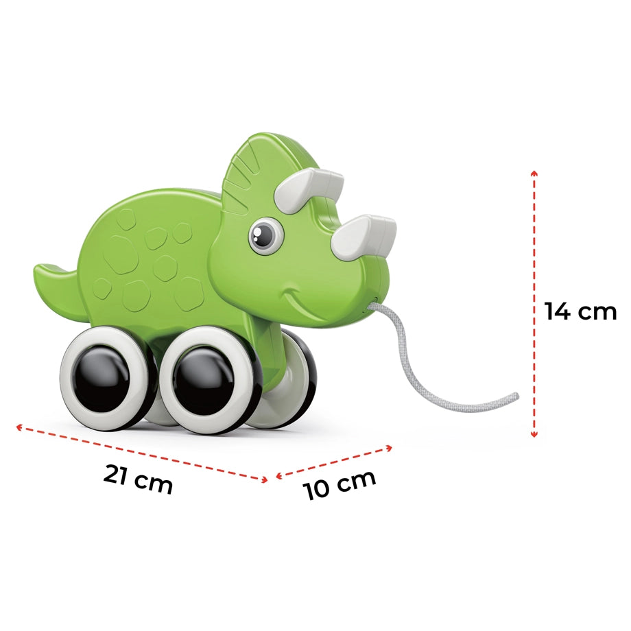 Moon Rolling Buddy Pull Along Montessori Stacking Toy Rhino
