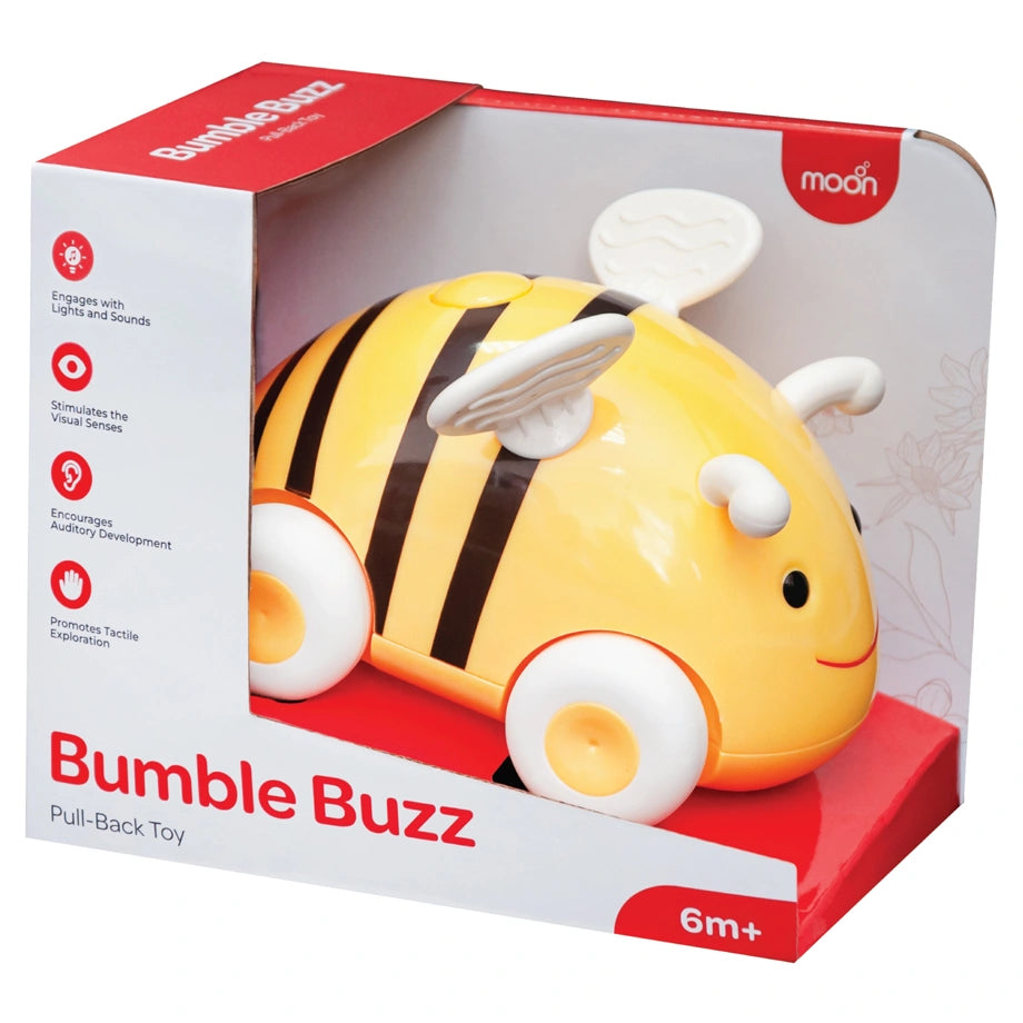 Moon Bumble Buzz Pull Back Toy with Lights and Music(Bee)