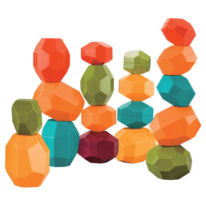 Moon Rock & Stack Balancing Toy Blocks 12 pcs