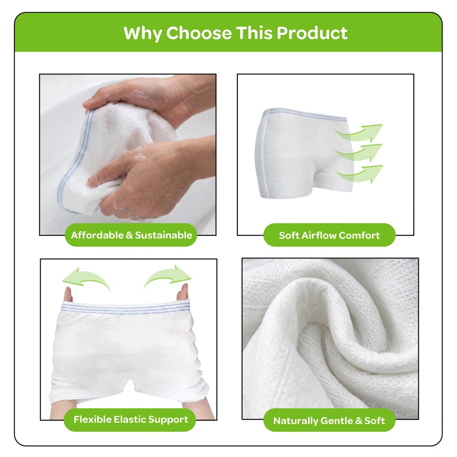 Moon Disposable Postpartum Mesh Panties Stretchable Breathable (Pack of 5)