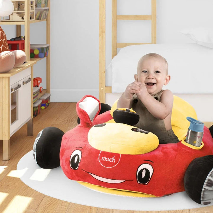 Moon Fluffi Portable Cushion Seat for Babies (Red)
