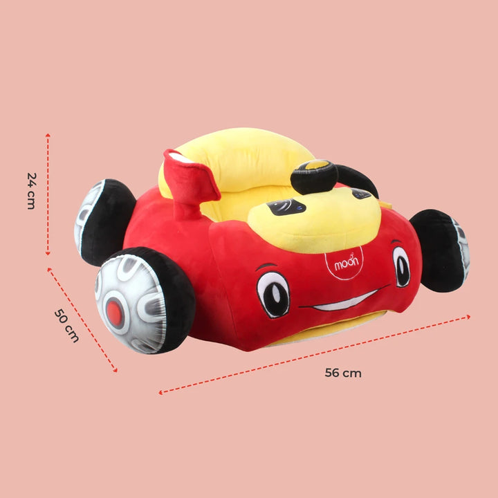 Moon Fluffi Portable Cushion Seat for Babies (Red)