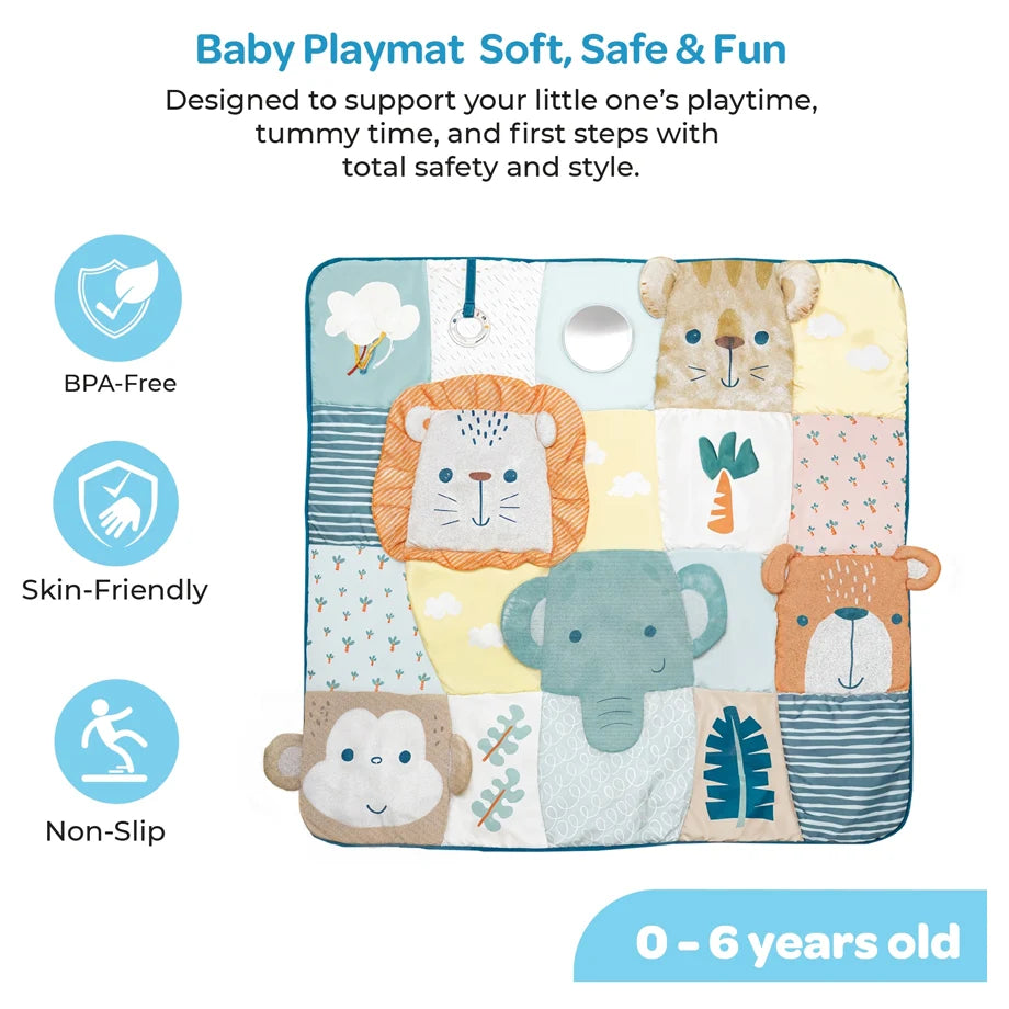 Moon Baby Activity Gym Play Mat Animal