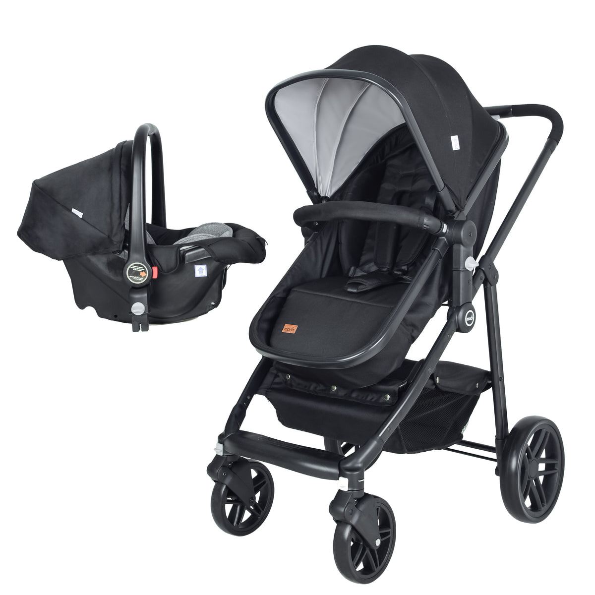 Moon Tres 3 In 1 Travel System (Black)