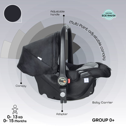 Moon Tres 3 In 1 Travel System (Black)