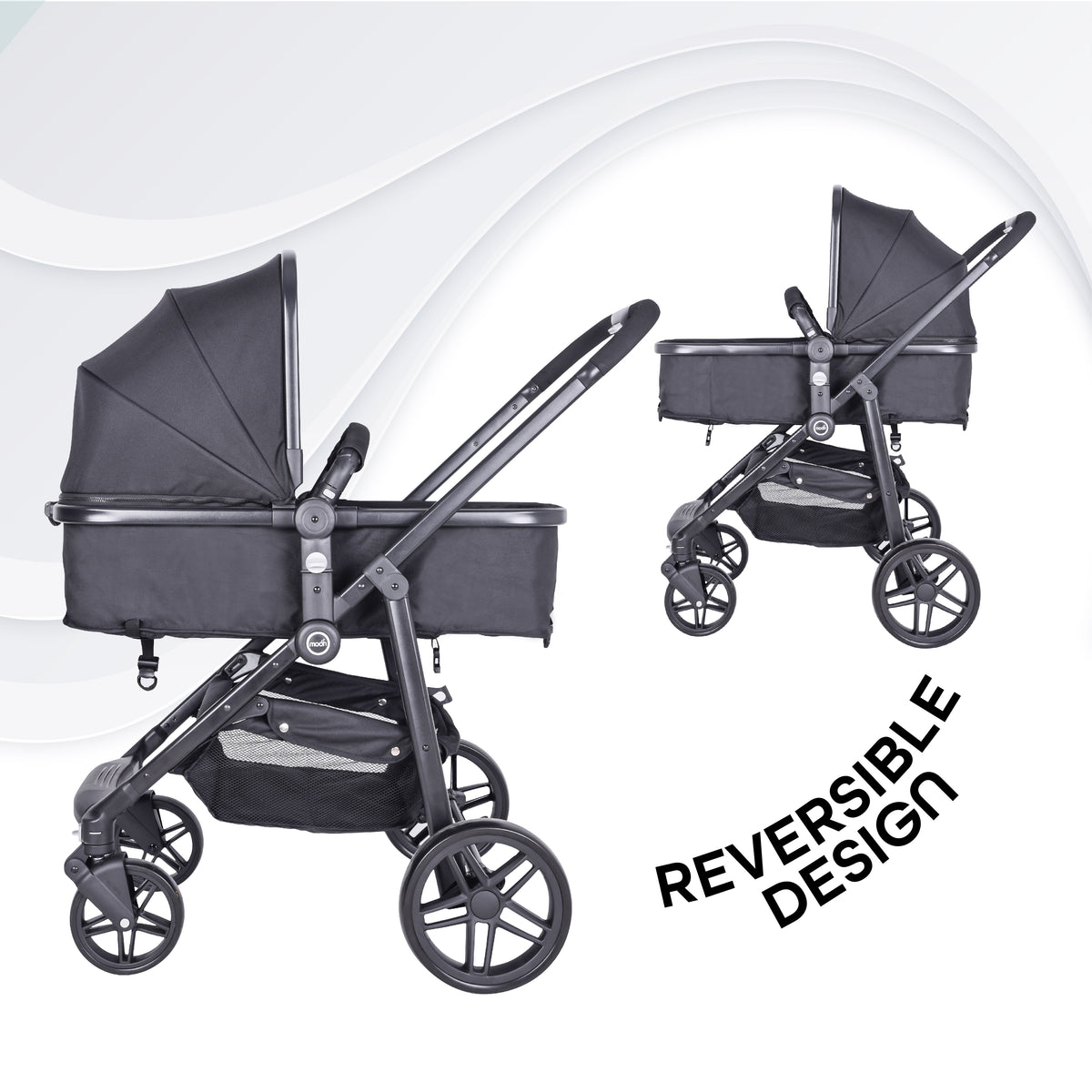 Moon Tres 3 In 1 Travel System (Black)