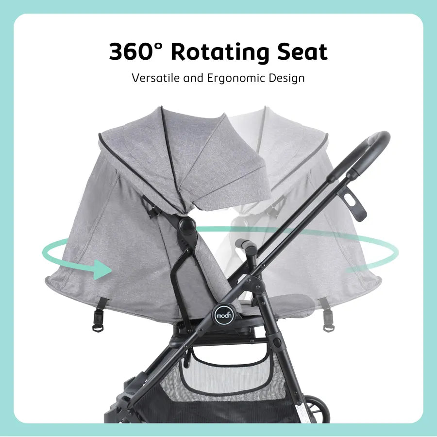 Moon 360 Stroller (Grey) Moon 360 Stroller (Grey)