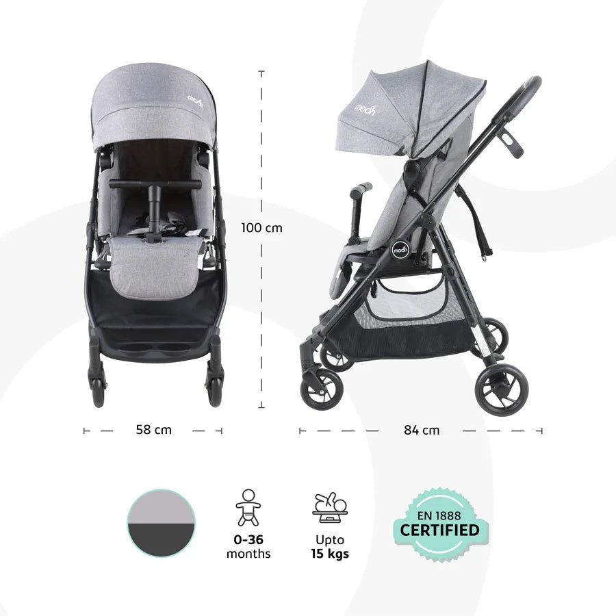 Moon 360 Stroller (Grey) Moon 360 Stroller (Grey)