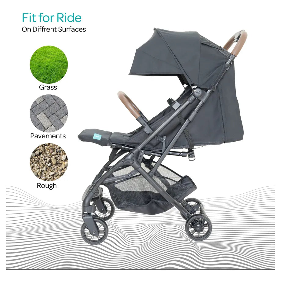 Moon Ritzi-Lite Baby Cabin Stroller (Black)