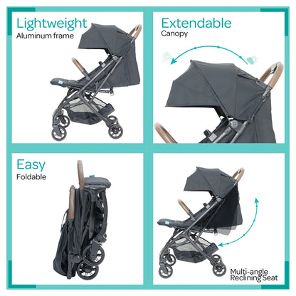 Moon Ritzi-Lite Baby Cabin Stroller (Black)