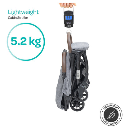 Moon Ritzi-Lite Baby Cabin Stroller (Grey)