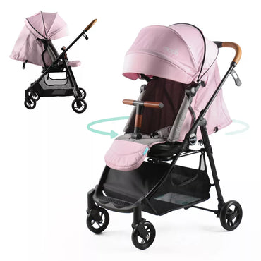 Moon Revo 360 Rotating Stroller (Pink)