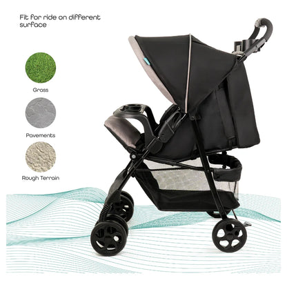 Moon Metro Urban Baby Stroller (Black)