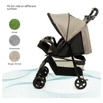 Moon Metro Urban Baby Stroller (Grey)