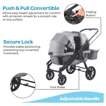 Moon Kube Stroller (Grey)