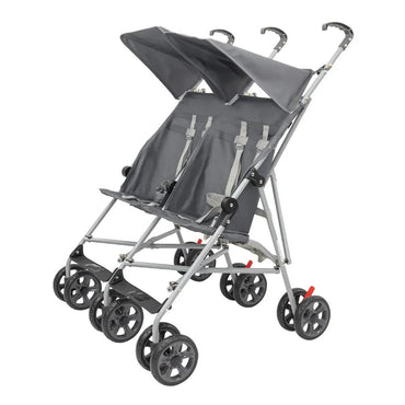 Moon Jet Plus Twin Buggy Lightweight Travel Strollers (Dark Grey)