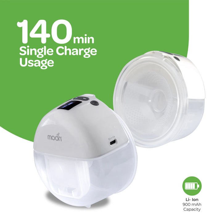 Moon Compact Wearable Hands-Free Breast Pump 150ml