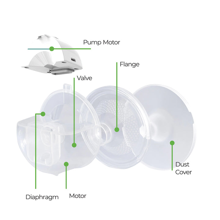 Moon Compact Wearable Hands-Free Breast Pump 150ml