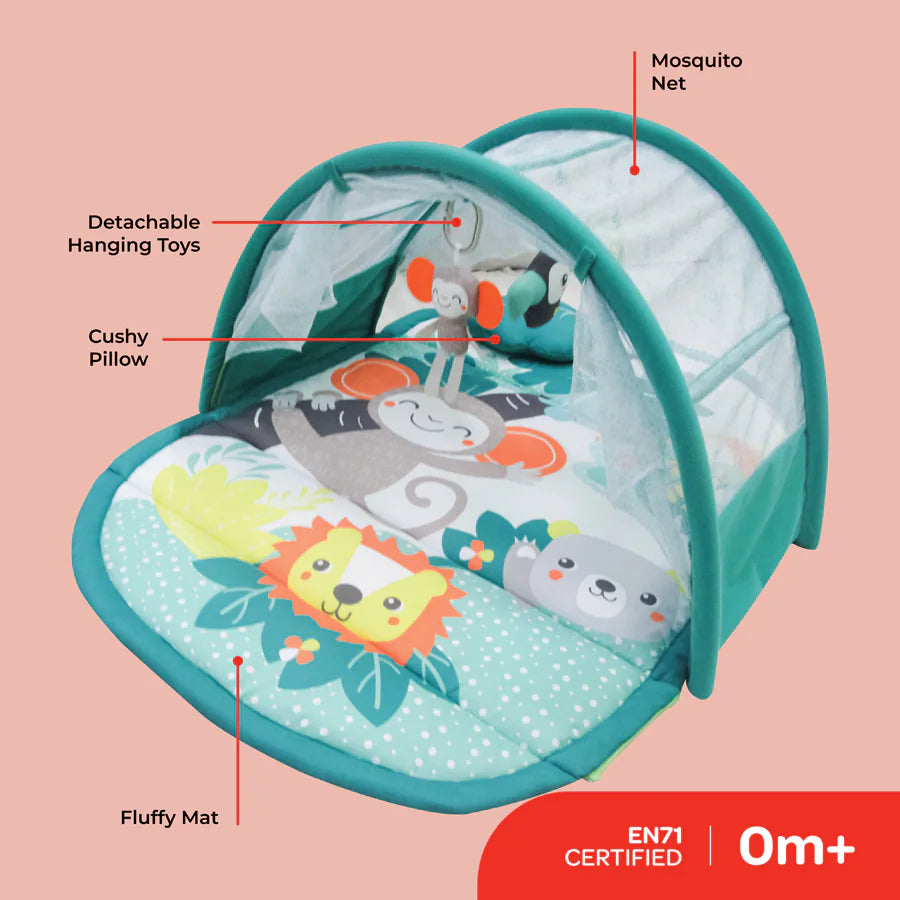 سجادة اللعب الأرضية Moon Nap N Play من Jungle Friends سجادة اللعب الأرضية Moon Nap N Play من Jungle Friends