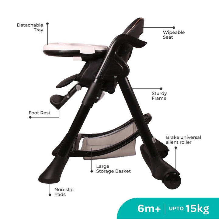 Moon Trestle Highchair (Black)