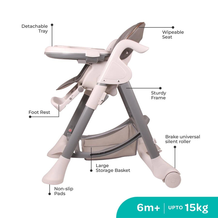 Moon Trestle Highchair (Grey)
