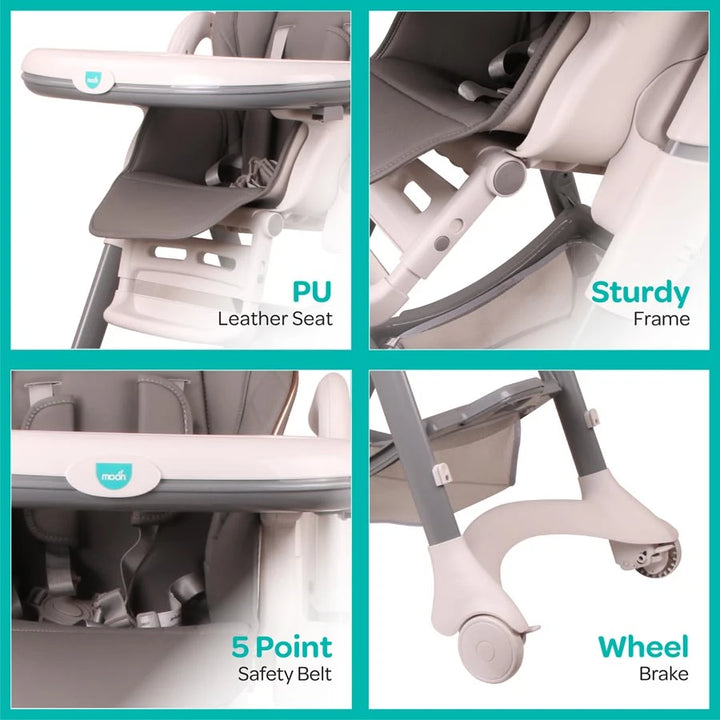 Moon Trestle Highchair (Grey)