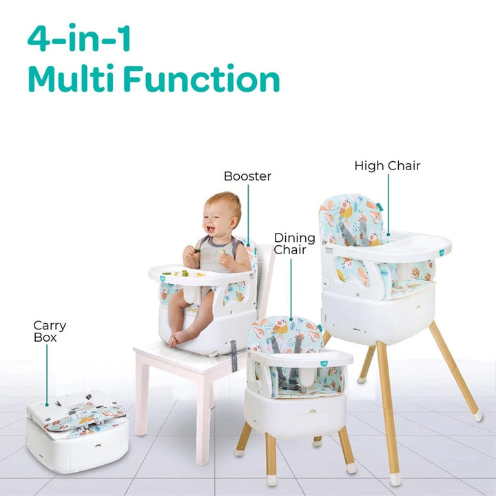 Moon Hiterite 4-In-1 Convertible Baby Highchair (Green)
