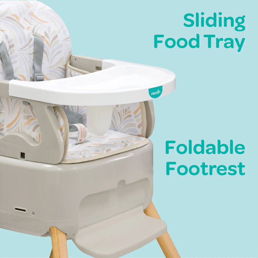 Moon 4 -In 1 Multi Function High Chair (Beige) Moon 4 -In 1 Multi Function High Chair (Beige)