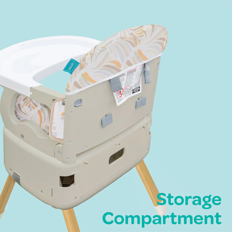 Moon 4 -In 1 Multi Function High Chair (Beige) Moon 4 -In 1 Multi Function High Chair (Beige)