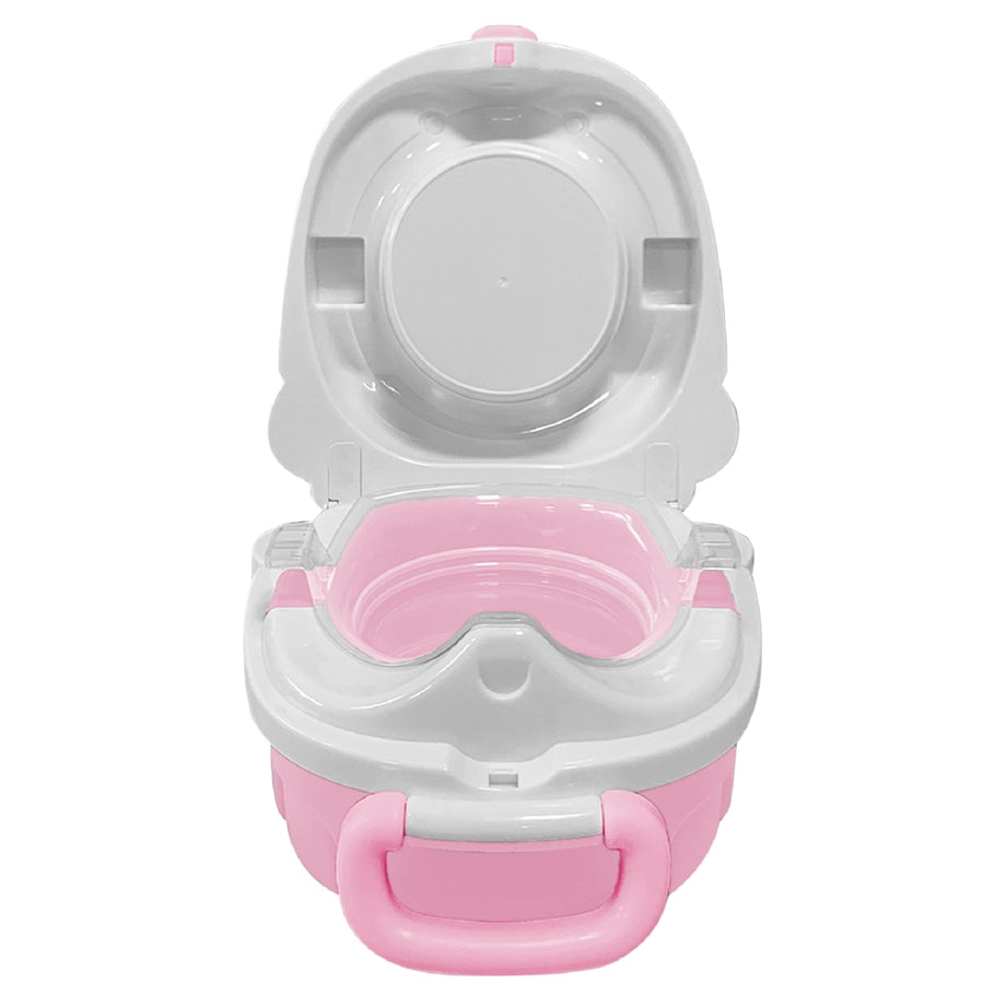 Moon Nuni Travel Potty Seat Portable Foldable Toddler Toilet Training Seat (Pink)