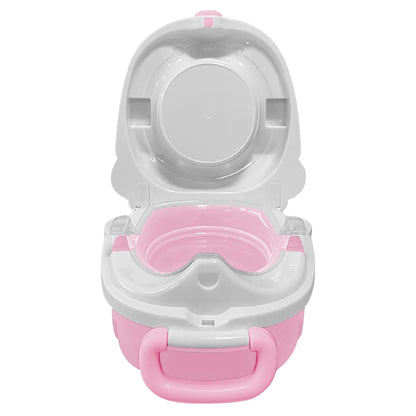 Moon Nuni Travel Potty Seat Portable Foldable Toddler Toilet Training Seat (Pink)