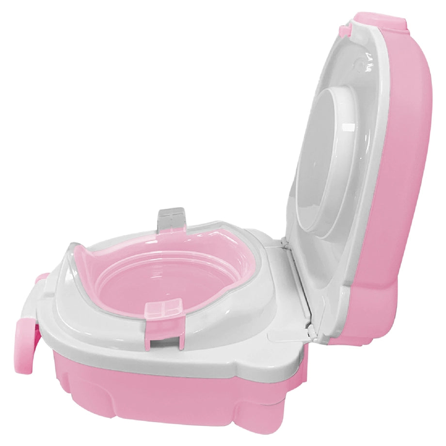 Moon Nuni Travel Potty Seat Portable Foldable Toddler Toilet Training Seat (Pink)