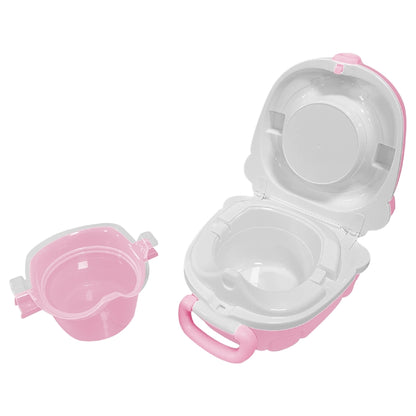 Moon Nuni Travel Potty Seat Portable Foldable Toddler Toilet Training Seat (Pink)