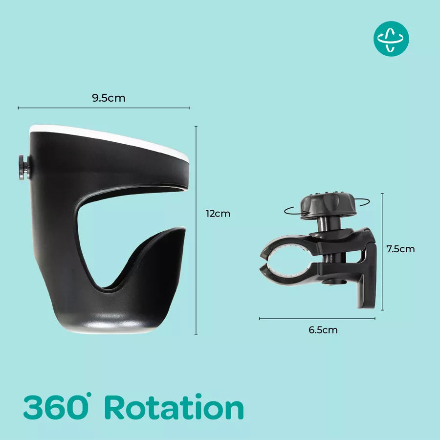 حامل أكواب مون العالمي يدور 360 درجة (أسود) حامل أكواب مون العالمي يدور 360 درجة (أسود)