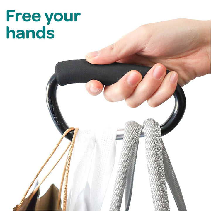 Moon Hands Free Baby Stroller Hook (Black)