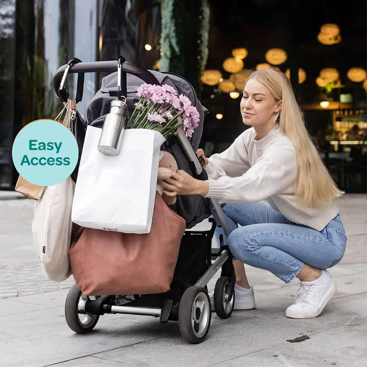 Moon Hands Free Baby Stroller Hook (Black)