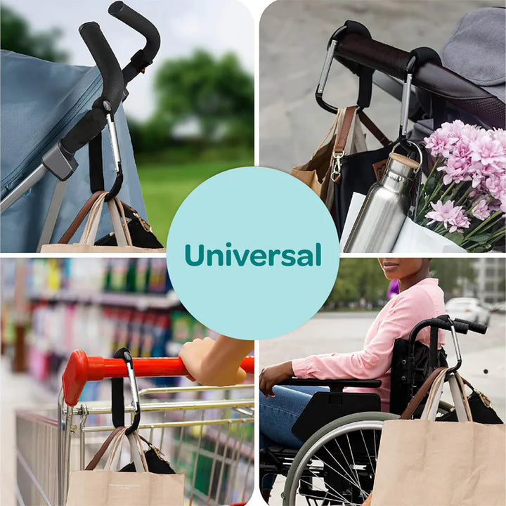 Moon Hands Free Baby Stroller Hook (Black)