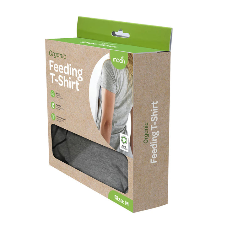 Moon Organic Moms Feeding T-shirt (Light Grey)