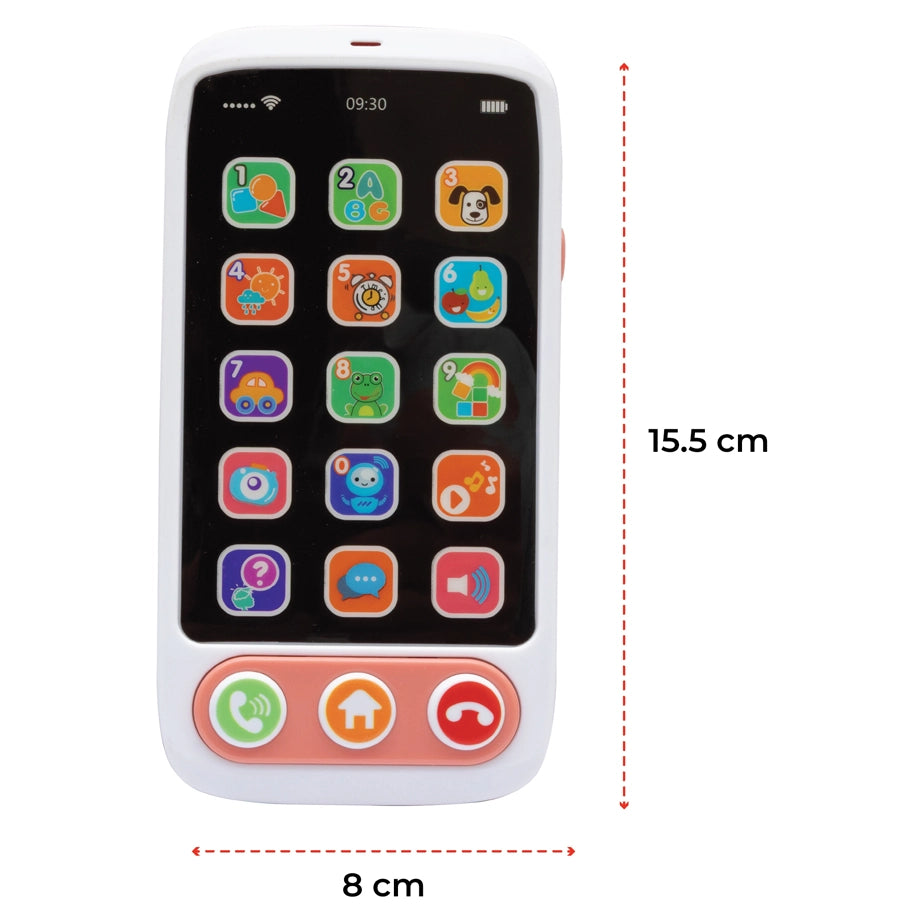 Moon A Fone Educational Musical Touch Screen Mobile Phone Toy for Kids (Pink)