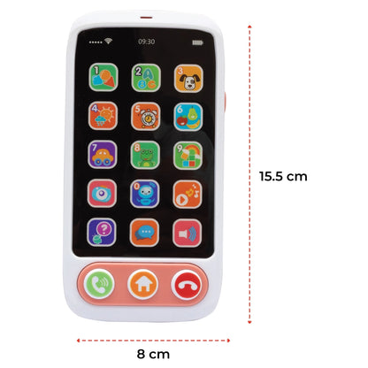 Moon A Fone Educational Musical Touch Screen Mobile Phone Toy for Kids (Pink)