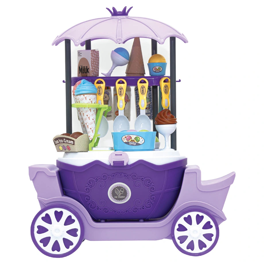 Moon Ice Cream Cart Toy 69 Pcs Pretend Play