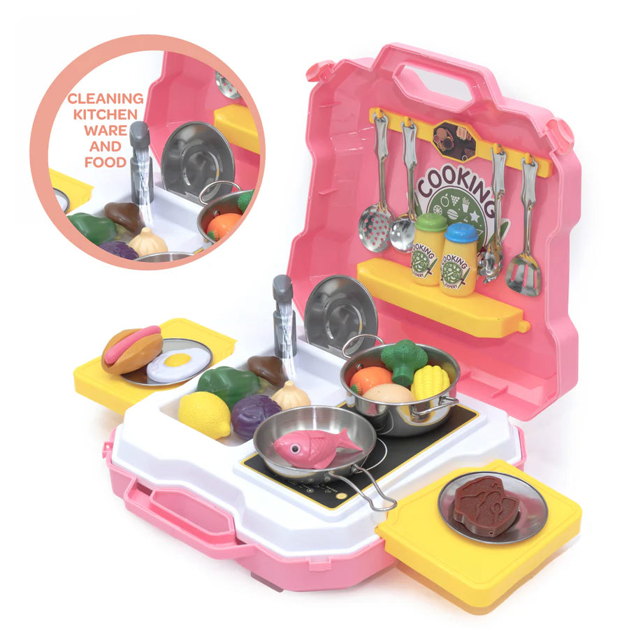 Moon Kitchen Expert Junior Chef Stainless Steel Kitchen Cooking Set (35Pcs)