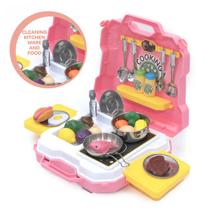 Moon Kitchen Expert Junior Chef Stainless Steel Kitchen Cooking Set (35Pcs)