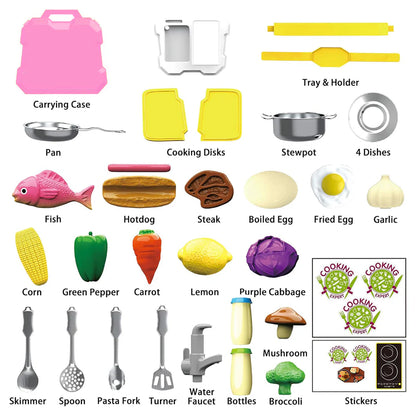 Moon Kitchen Expert Junior Chef Stainless Steel Kitchen Cooking Set (35Pcs)